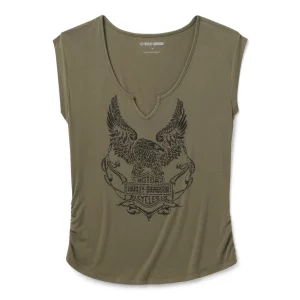 T-shirt Bling H-D® Born to Fly - Grape Leaf