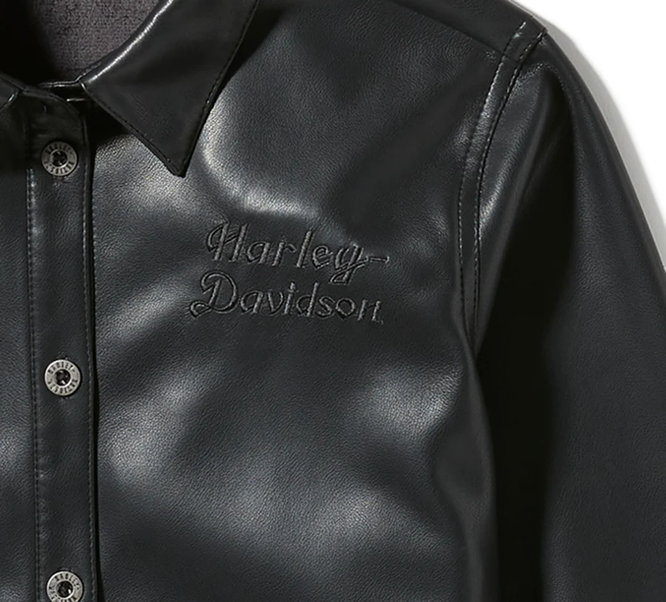 Chemise en similicuir Metallic Dagger – Image 3