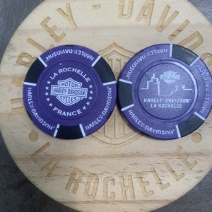 JETON POKER HDLR Mauve