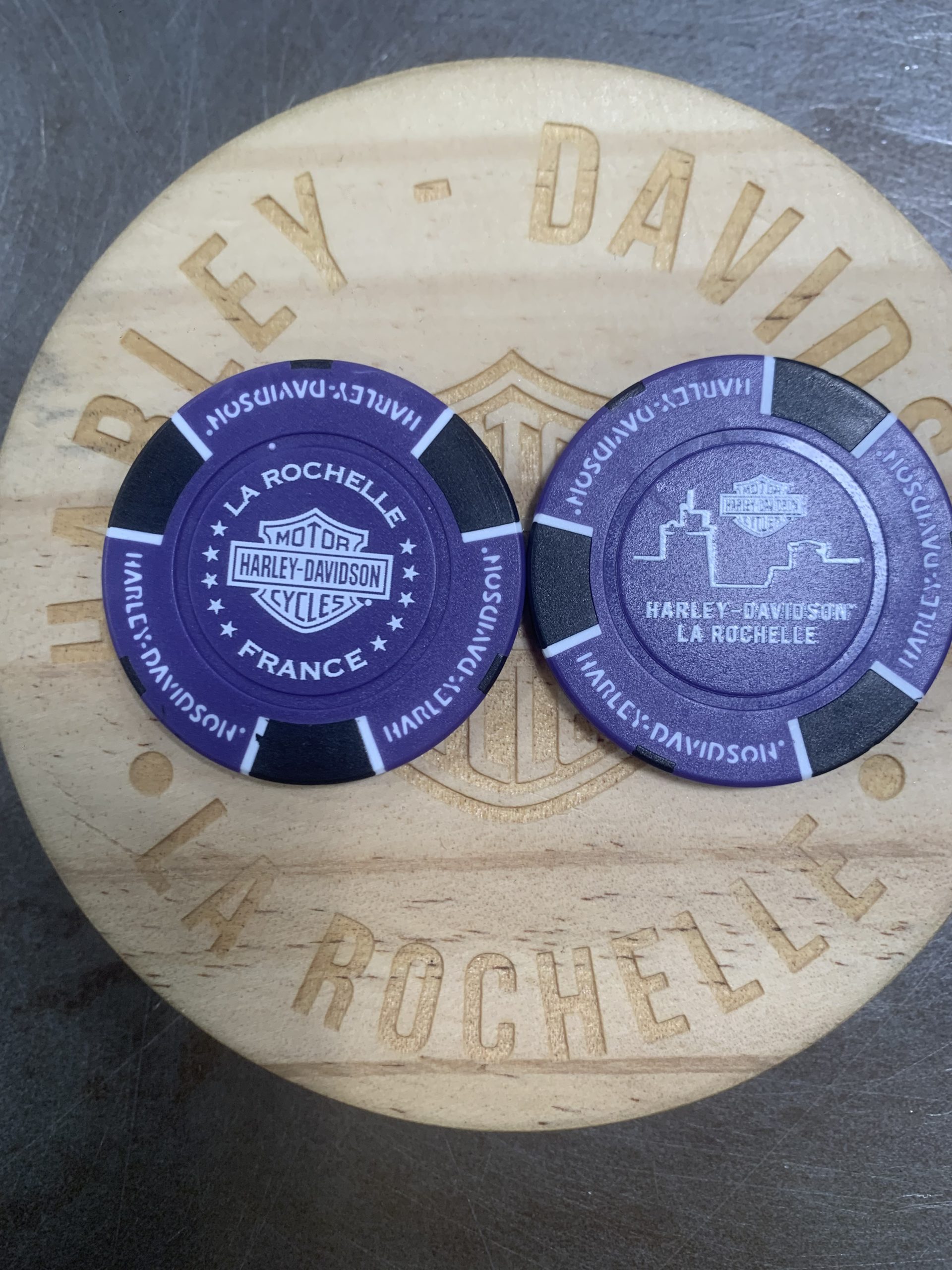 JETON POKER HDLR Mauve