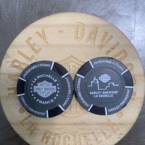 JETON POKER HDLR Gris