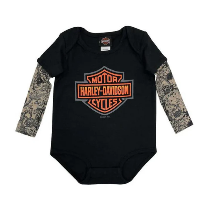 BODY MANCHES LONGUES EFFET TATOO