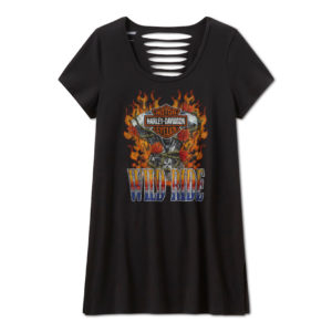 Tunique à manches courtes Bling Wild Ride Rip & Repair