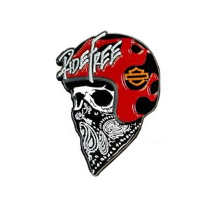 Pin's Ride Free Skull