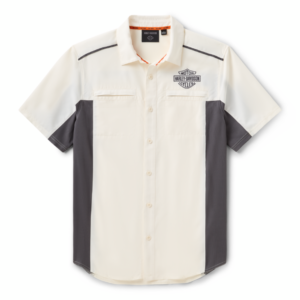 T-shirt Harley-Davidson HD Tech Bar & Shield aéré blanc cassé