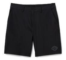 SHORT WOVEN KNIT BLACK