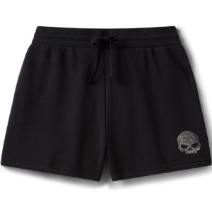 Short Willie G Skull Bling pour femmes - Harley Black