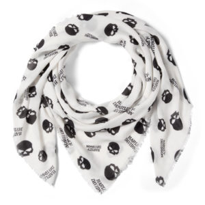 Châle Willie G Skull pour femmes - Cloud Dancer & Harley Black