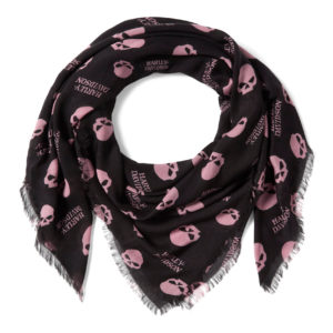 Châle Willie G Skull pour femmes Harley Black & Nostalgia Rose