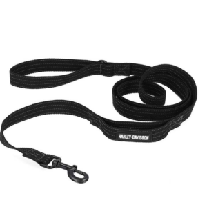 Laisse noire pour chien Harley-Davidson