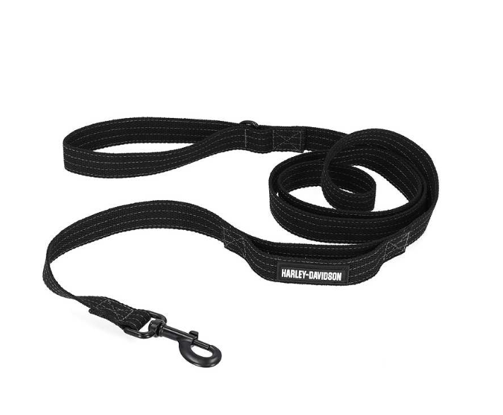 Laisse noire pour chien Harley-Davidson