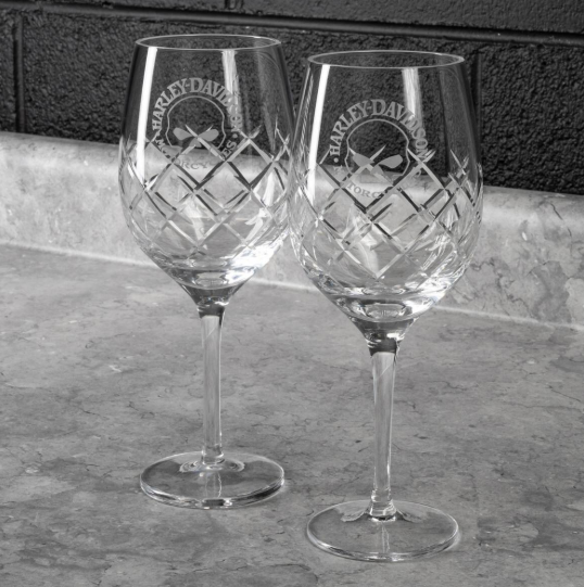Ensemble de verres à vin en cristal HD Willie G. Skull – Image 3