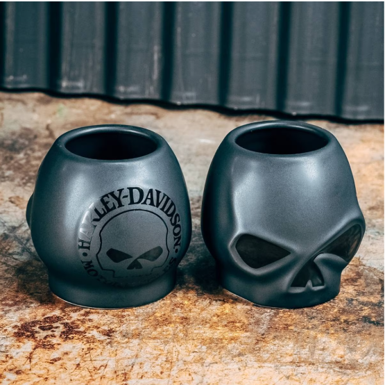 Coffret de verres à shot sculptés en forme de crâne Willie G. – Image 4