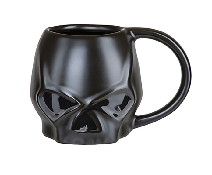 Mug tête de mort sculptée HD