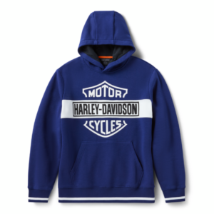 Sweat à capuche bleu pour homme