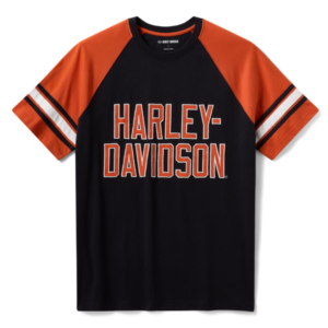 T-shirt rayé H-D Essential à manches raglan pour hommes
