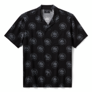 Chemise hawaïenne Willie G Skull pour hommes
