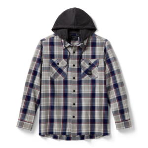 Chemise/surchemise à capuche pour homme