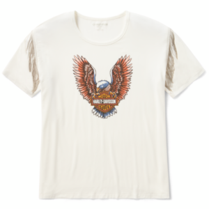 T-Shirt vintage à franges Upswept Eagle pour femmes