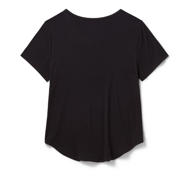 T-shirt à col rond Winged Bling pour femmes - Harley Black – Image 2