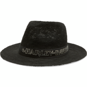 Chapeau de paille pliable Bling pour femmes
