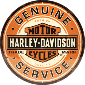 Plaque Ronde en métal -  HD Genuine Service