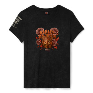 ÉDITION SPECIALE : 100 ANS Route 66 - T-shirt H-D Foil Legendary à manches courtes et col en V pour femmes