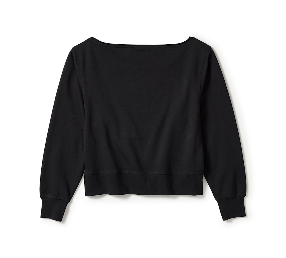 Sweat Chrome Evo Off The Shoulder Crew - Harley Black – Image 2