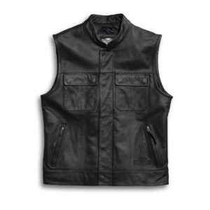 Gilet en cuir Foster pour hommes