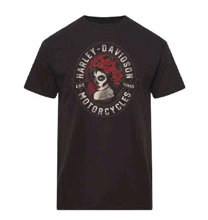 Tee-Shirt de concession Harley-Davidson La Rochelle - CALAVERA