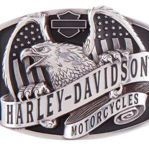 Boucle de ceinture Harley-Davidson®, motif aile d'aigle sur l'Amérique