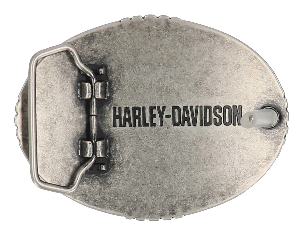 Boucle de ceinture Harley-Davidson®, logo tête de mort Willie G en relief – Image 2