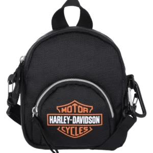 Sac à dos convertible mini Harley-Davidson®, logo Bar & Shield, noir