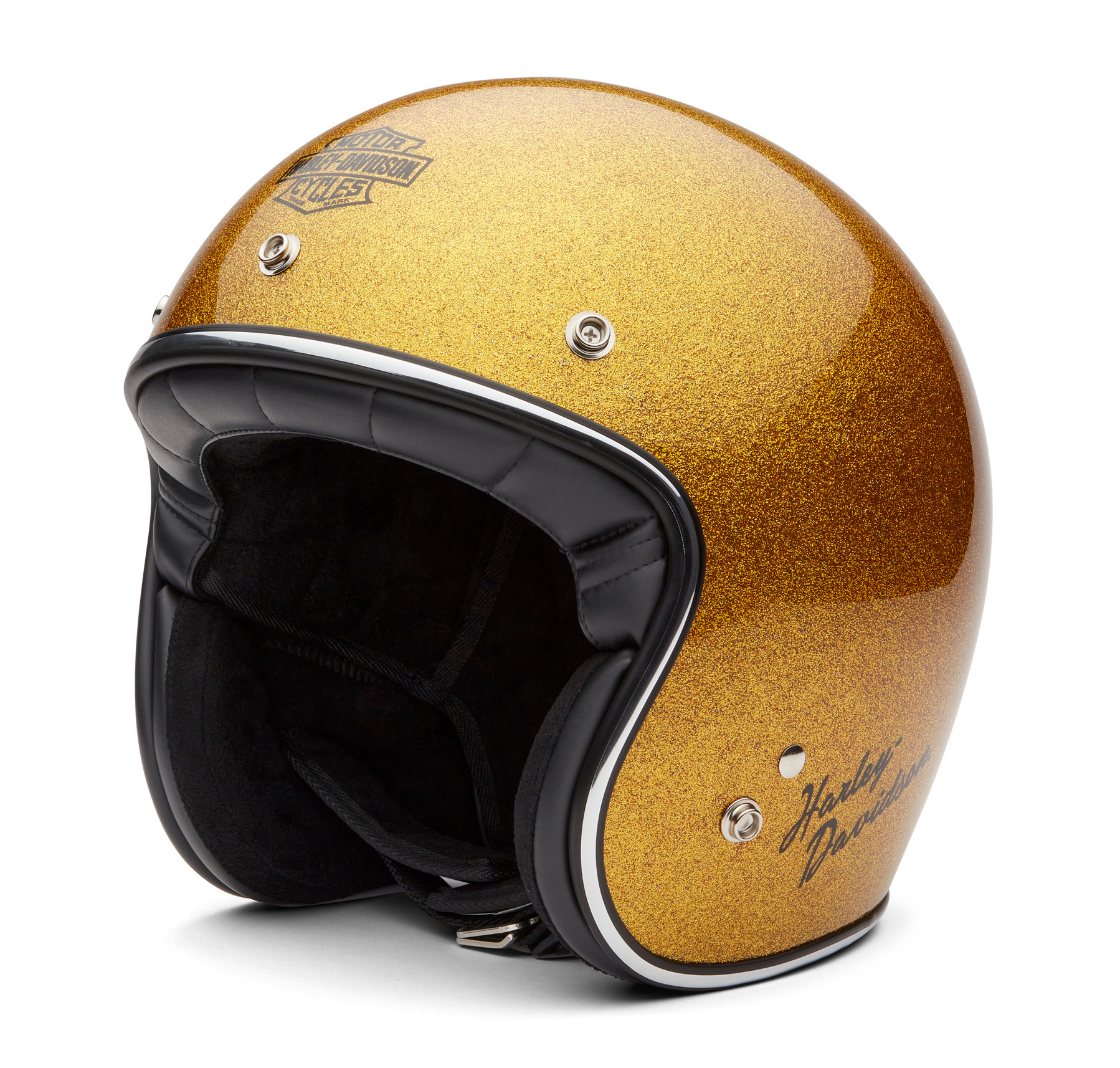 Casque jet Harley-Davidson Ace C02 paillettes dorées