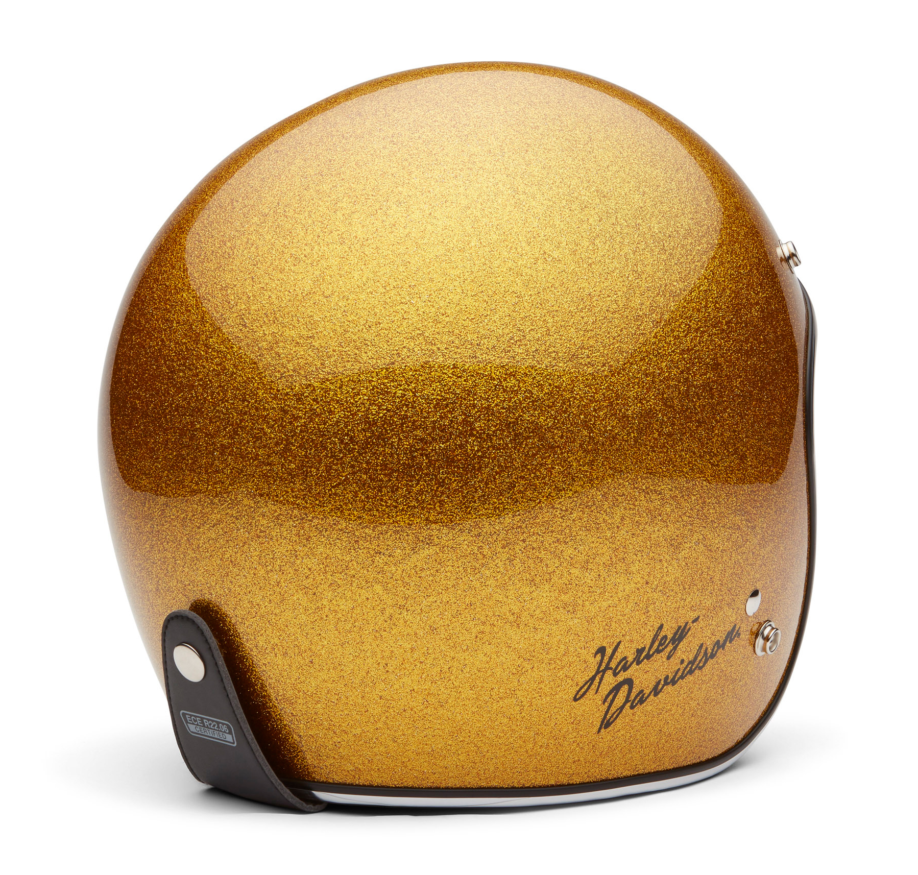 Casque jet Harley-Davidson Ace C02 paillettes dorées – Image 2