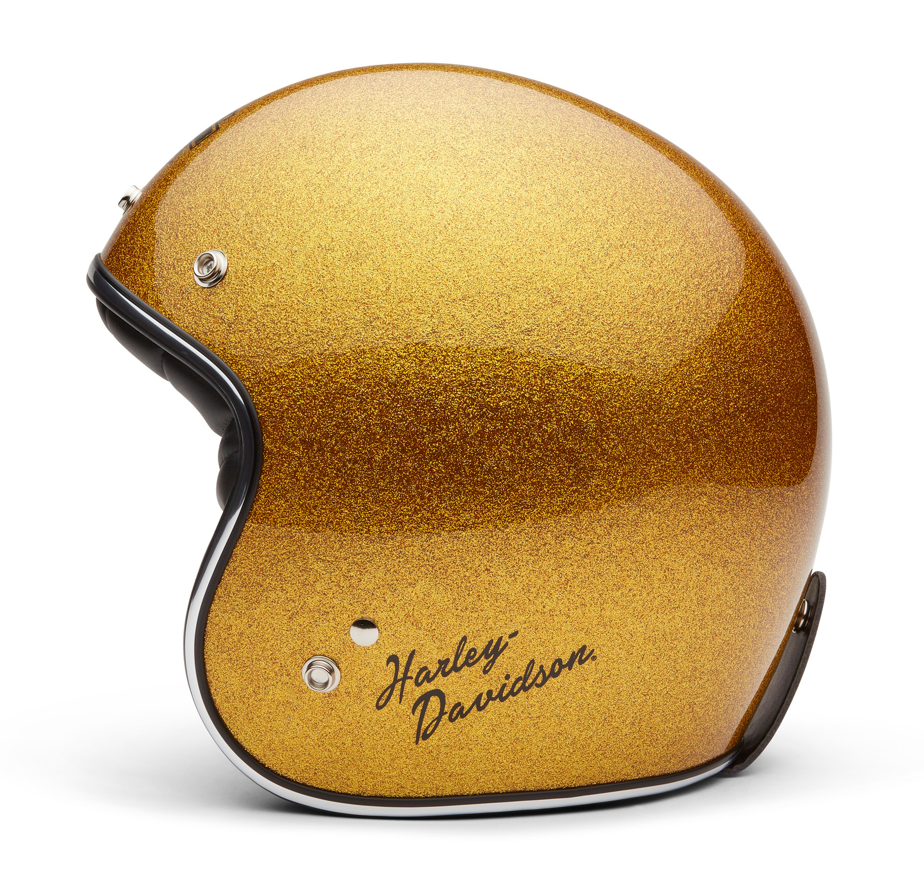 Casque jet Harley-Davidson Ace C02 paillettes dorées – Image 3