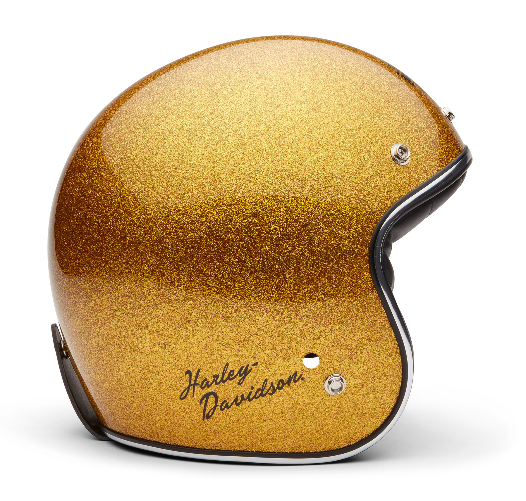 Casque jet Harley-Davidson Ace C02 paillettes dorées – Image 4