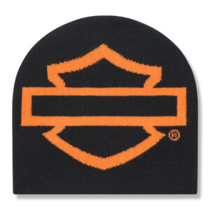 Bonnet Open Bar & Shield pour hommes - Harley Black