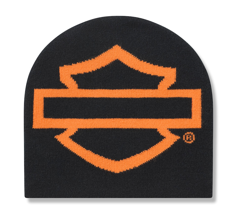 Bonnet Open Bar & Shield pour hommes - Harley Black