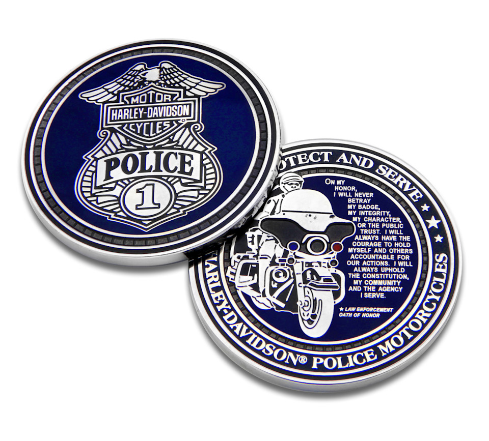 Pièce "Challenge Coin" Harley-Davidson - Police