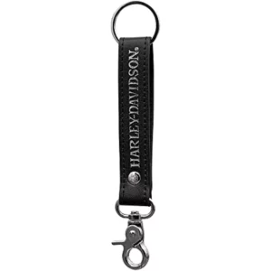 Porte clés simili cuir H-D