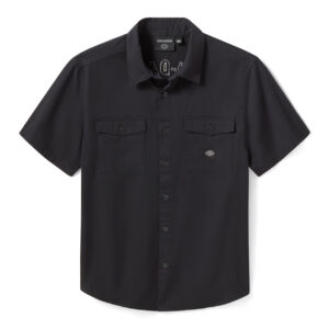 Chemise de mécanicien Willie G Dark Custom à manches courtes pour hommes