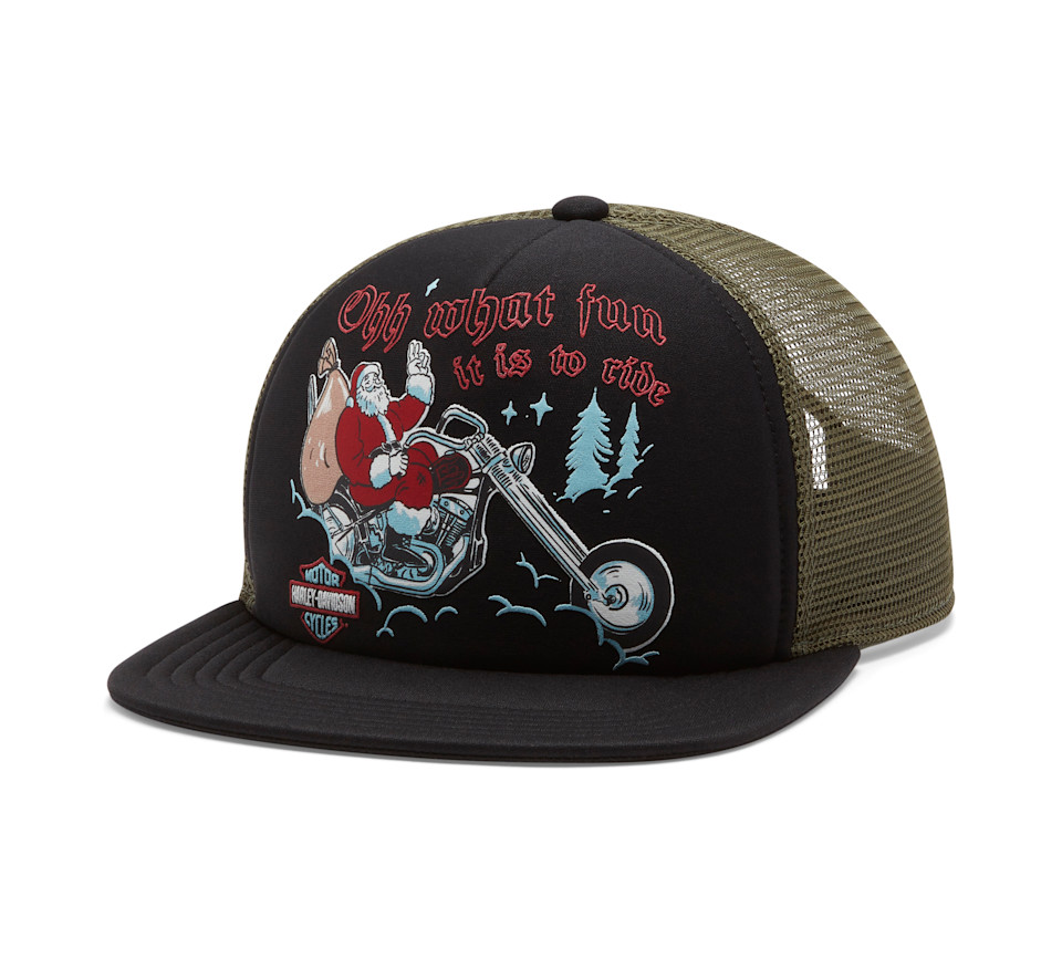 Casquette de camionneur Harley Santa