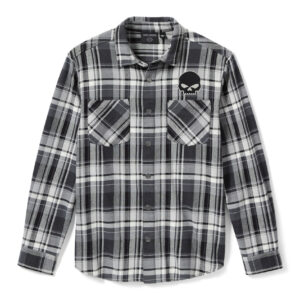 Chemise à manches longues Willie G™ Skull à carreaux